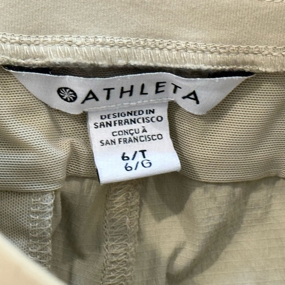 Women’s ATHLETA Trekkie North khaki joggers- Size 6 TALL - Picture 10 of 10